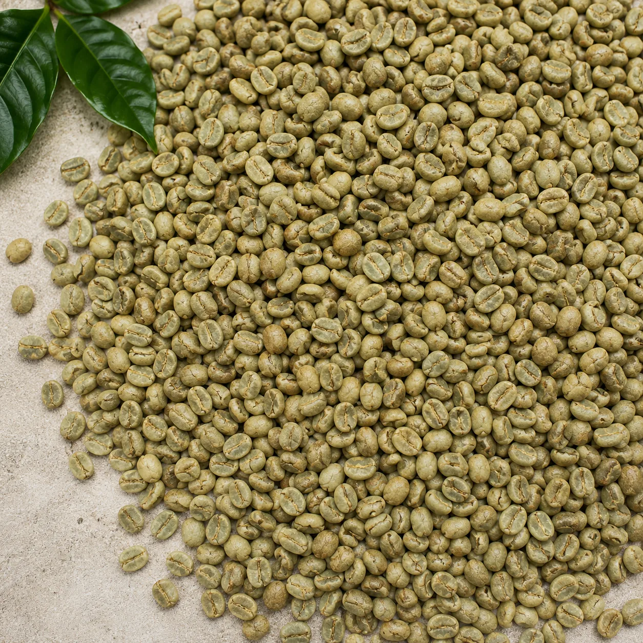 Indonesian green coffee beans